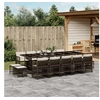 Image de Salon de jardin rotin marron 15 pieces