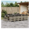 Image de Ensemble à Manger de Jardin avec Coussins 15 pcs, Table et Chaise de Terrasse, Meubles de Patio 3210995