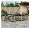 Image de Ensemble à Manger de Jardin avec Coussins 15 pcs, Table et Chaise de Terrasse, Meubles de Patio 3211055