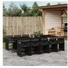 Image de Ensemble à Manger de Jardin Coussins 11 pcs, Chaises à Manger avec Accoudoirs, Ensemble de Meubles avec Table, 3211111