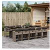 Image de Ensemble à Manger de Jardin avec Coussins 11pcs, Chaises à Manger avec Accoudoirs, Ensemble de Meubles avec Table, 3211112