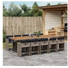 Image de 11-delige Tuinset met kussens poly rattan grijs3211118
