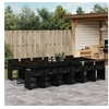Image de Ensemble à Manger de Jardin Coussins 13 pcs, Chaises à Manger avec Accoudoirs, Ensemble de Meubles avec Table, 3211123