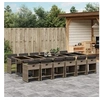 Image de Ensemble à Manger de Jardin 13 pcs, Chaises à Manger avec Coussins, Ensemble de Meubles avec Table, Moderne, Gris 3211124