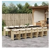 Image de Ensemble à Manger de Jardin et Coussins 13 pcs, Chaises à Manger avec Accoudoirs, Ensemble de Meubles avec Table, 3211126