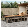 Image de 13-delige Tuinset met kussens poly rattan grijs3211130
