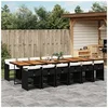 Image de 13-delige Tuinset met kussens poly rattan zwart3211131