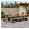 Image de 15-delige Tuinset met kussens poly rattan grijs3211178