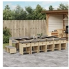 Image de 17-delige Tuinset met kussens poly rattan gemengd beige3211188