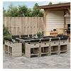 Image de Ensemble à Manger de Jardin avec Coussins 13 pcs, Table et Chaise de Terrasse, Meubles de Patio, Mobilier 3211223