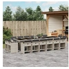 Image de Ensemble à Manger de Jardin avec Coussins 17 pcs, Table et Chaise de Terrasse, Meubles de Patio 3211247