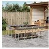 Image de Ensemble à Manger de Jardin avec Coussins 9 pcs, Table et Chaises à Dossier Rabattable, Meubles d'Extérieur Patio 3211284