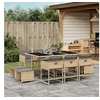 Image de Ensemble à Manger de Jardin avec Coussins 11 pcs, Table et Chaises à Dossier Rabattable, Meubles d'Extérieur Patio 3211332