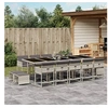 Image de 15-delige Tuinset met kussens poly rattan lichtgrijs3211355