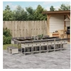 Image de Ensemble à Manger de Jardin avec Coussins 17 pcs, Table et Chaise de Terrasse, Meubles de Patio 3211367