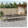 Image de Ensemble à Manger de Jardin avec Coussins 17 pcs, Table et Chaise de Terrasse, Meubles de Patio 3211427