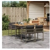 Image de 5-delige Tuinset met kussens poly rattan grijs3211442