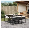 Image de Ensemble à Manger de Jardin avec Coussins 7 pcs, Table et Chaises à Dossier Rabattable, Meubles d'Extérieur Patio 3211446