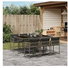 Image de Ensemble à Manger de Jardin avec Coussins 7 pcs, Table et Chaises à Dossier Rabattable, Meubles d'Extérieur Patio 3211448