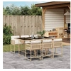 Image de Ensemble à Manger de Jardin avec Coussins 7 pcs, Table et Chaises à Dossier Rabattable, Meubles d'Extérieur Patio 3211450