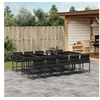 Image de Ensemble à Manger de Jardin avec Coussins 11 pcs, Table et Chaises à Dossier Rabattable, Meubles d'Extérieur Patio 3211471