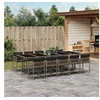 Image de Ensemble à Manger de Jardin avec Coussins 11 pcs, Table et Chaises à Dossier Rabattable, Meubles d'Extérieur Patio 3211472