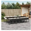 Image de Ensemble à Manger de Jardin avec Coussins 13 pcs, Table et Chaises à Dossier Rabattable, Meubles d'Extérieur Patio 3211482