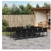 Image de Ensemble à Manger de Jardin avec Coussins 13 pcs, Table et Chaises à Dossier Rabattable, Meubles d'Extérieur Patio 3211483