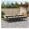 Image de Salon de Jardin avec Coussins 10 pcs, Canapés de Patio, Ensemble de Meubles, Mobilier de Terrasse Extérieur, Beige 3260196