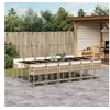 Image de Salon de Jardin avec Coussins 13 pcs, Canapés de Terrasse, Ensemble de Meubles de Patio, Mobilier d'Extérieur, Beige 3223952