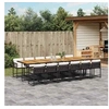 Image de Salon de Jardin avec Coussins 12 pcs, Canapés de Patio, Ensemble de Meubles, Mobilier de Terrasse Extérieur, Beige 3260665