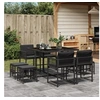 Image de Ensemble à Manger de Jardin avec Coussins 9 pcs, Table et Chaises à Dossier Rabattable, Meubles d'Extérieur Patio 3211495