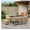 Image de Ensemble à Manger de Jardin avec Coussins 11 pcs, Table et Chaises à Dossier Rabattable, Meubles d'Extérieur Patio 3211510