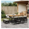 Image de Ensemble à Manger de Jardin avec Coussins 11 pcs, Table et Chaises à Dossier Rabattable, Meubles d'Extérieur Patio 3211515
