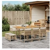Image de 11-delige Tuinset met kussens poly rattan beige3211516
