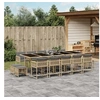 Image de Salon de Jardin avec Coussins 12 pcs, Canapés de Patio, Ensemble de Meubles, Mobilier de Terrasse Extérieur, Noir 3260655