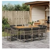 Image de 11-delige Tuinset met kussens poly rattan grijs3211574