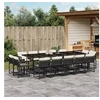 Image de Ensemble à Manger de Jardin avec Coussins 15 pcs, Table et Chaises à Dossier Rabattable, Meubles d'Extérieur Patio 3211590