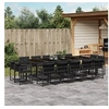 Image de 15-delige Tuinset met kussens poly rattan zwart3211591