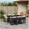 Image de Ensemble à Manger de Jardin avec Coussins 7 pcs, Table et Chaises à Dossier Rabattable, Meubles d'Extérieur Patio 3211626