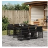 Image de Ensemble à Manger de Jardin avec Coussins 7 pcs, Table et Chaises à Dossier Rabattable, Meubles d'Extérieur Patio 3211627