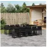 Image de Ensemble à Manger de Jardin avec Coussins 11 pcs, Table et Chaises à Dossier Rabattable, Meubles d'Extérieur Patio 3211651