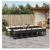 Image de Ensemble à Manger de Jardin avec Coussins 13 pcs, Table et Chaises à Dossier Rabattable, Meubles d'Extérieur Patio 3211662