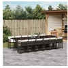 Image de Salon de Jardin avec Coussins 11 pcs, Canapés de Terrasse, Ensemble de Meubles de Patio, Mobilier d'Extérieur, Beige 3260210