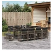 Image de Ensemble à manger de jardin 13 pcs gris résine tressée 3211700