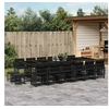 Image de Salon de Jardin avec Coussins 10 pcs, Canapés de Patio, Ensemble de Meubles, Mobilier de Terrasse Extérieur, Beige 3224336