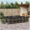 Image de Bois de Pin Massif Salon de Jardin 10 pcs avec Coussins Mobilier de Patio Meubles d'Extérieur Mobilier de Jardin 3097109
