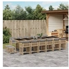 Image de 17-delige Tuinset met kussens poly rattan gemengd beige3211728