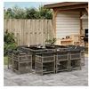 Image de Ensemble à Manger de Jardin avec Coussins 11 pcs, Table et Chaises à Dossier Rabattable, Meubles d'Extérieur Patio 3211748