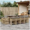 Image de 13-delige Tuinset met kussens poly rattan gemengd beige3211764